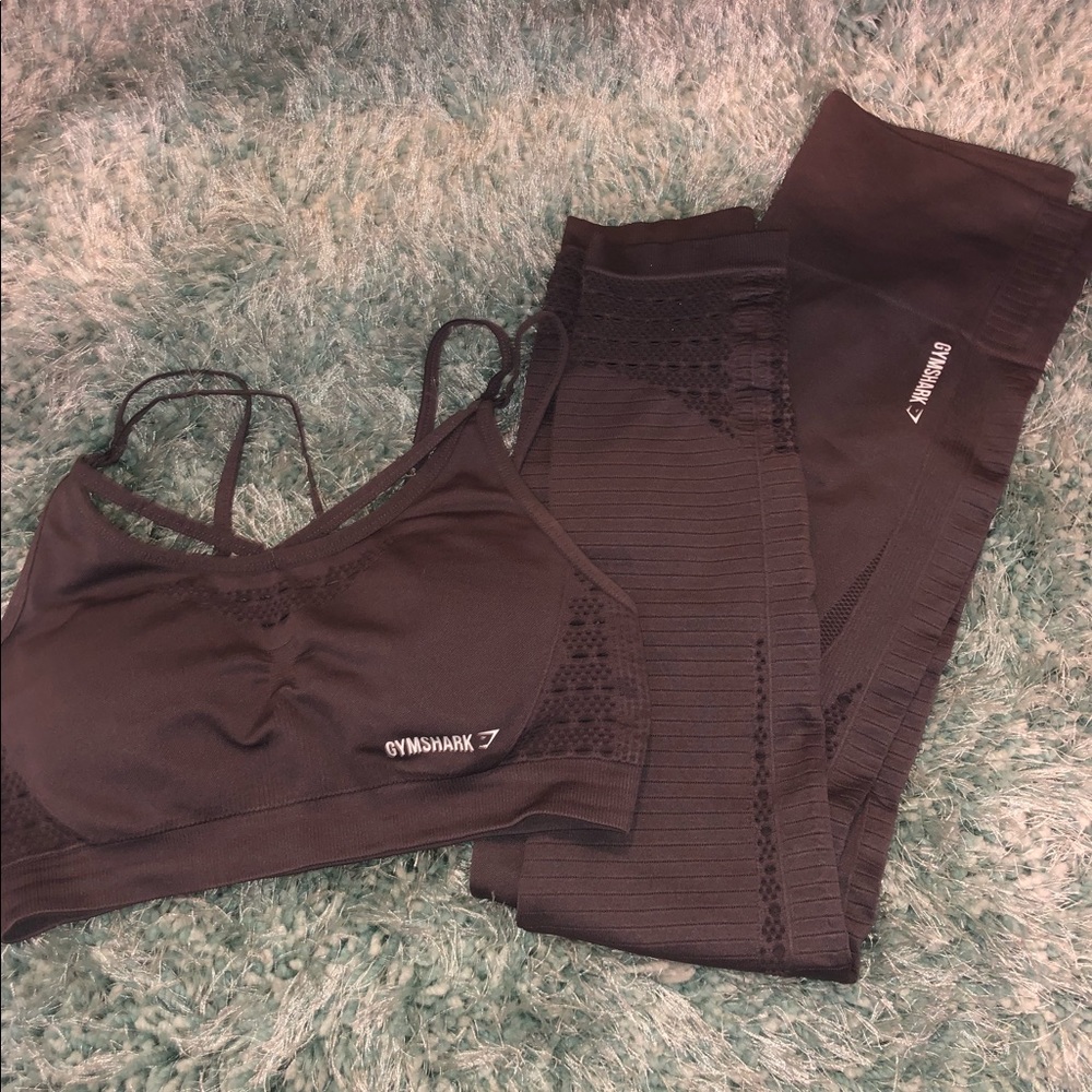 Gray Gymshark Seamless Set